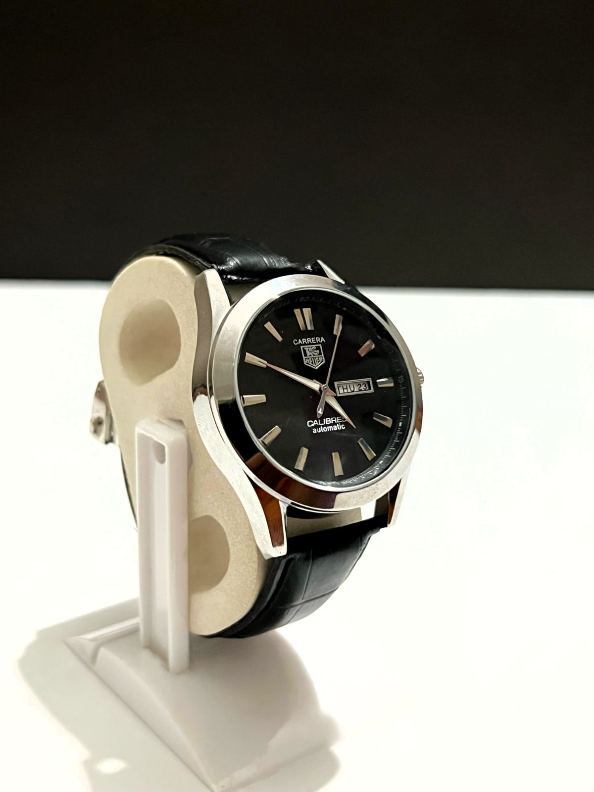Carrera Tag Heuer Master Lock - Date Day Leather Watch