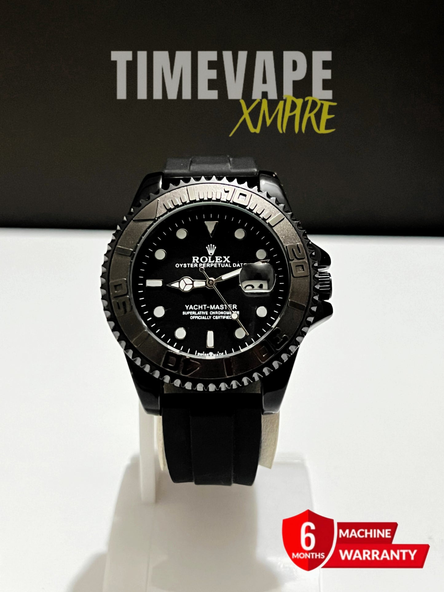 Rolex Luxury Rotating Bezel watch - Silicon Strap