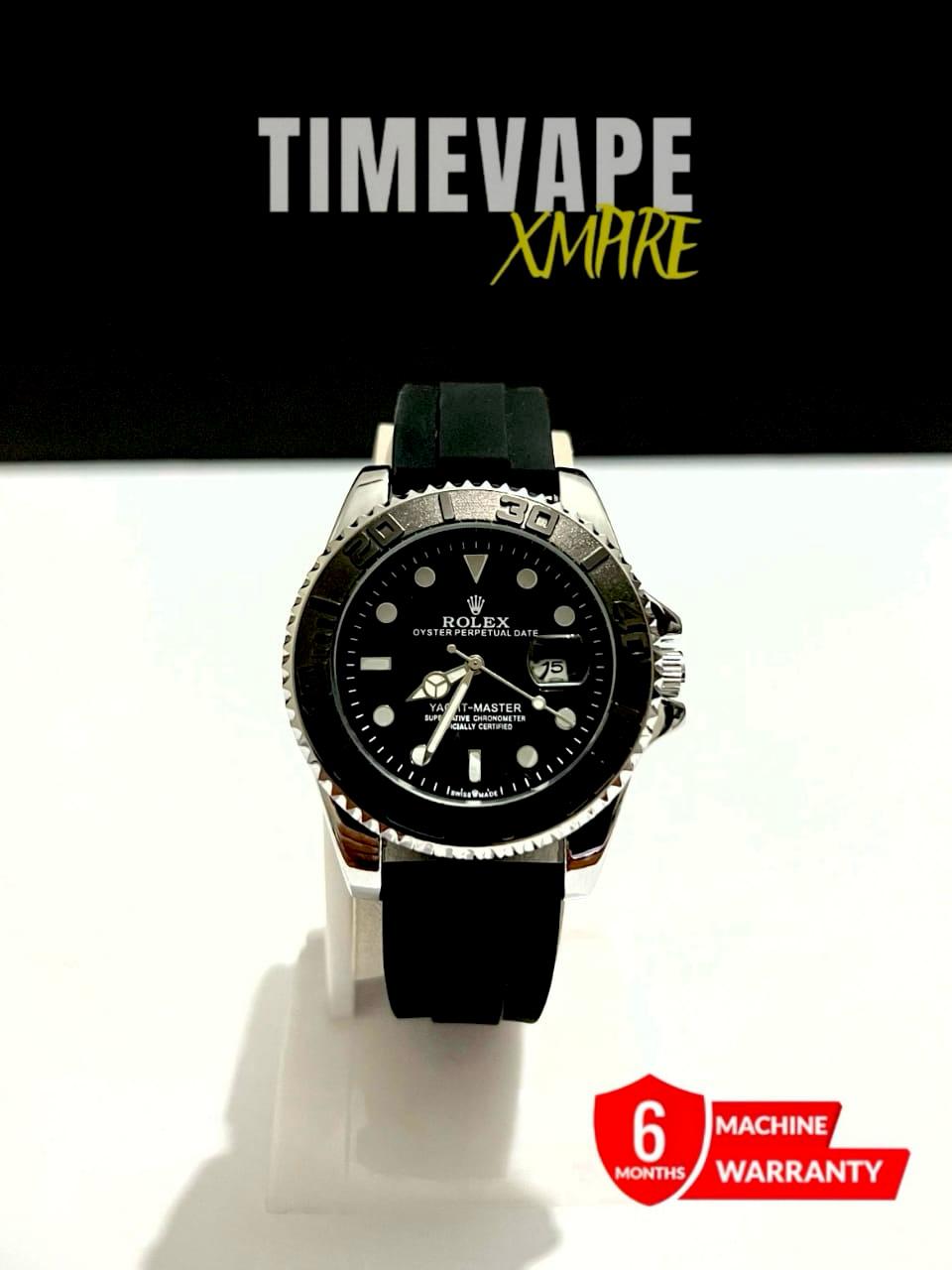 Rolex Luxury Rotating Bezel watch - Silicon Strap