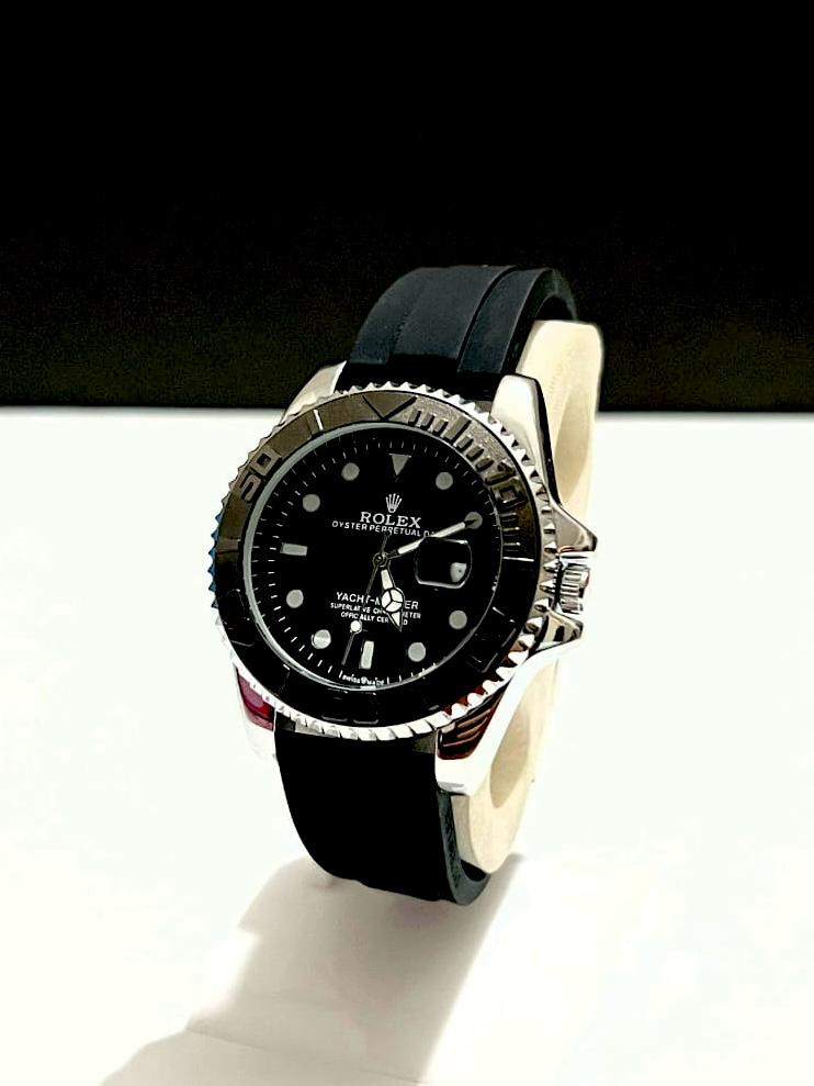 Rolex Luxury Rotating Bezel watch - Silicon Strap